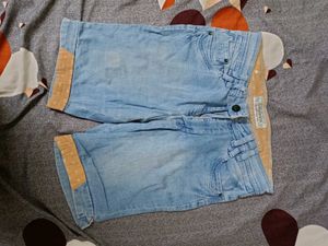 blue shorts