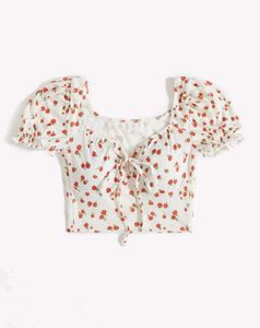 Floral Tie-Front Crop Top