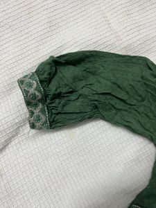 V Neck Flared Kurtha