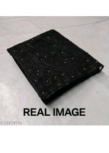 Elegant Black Lace Saree