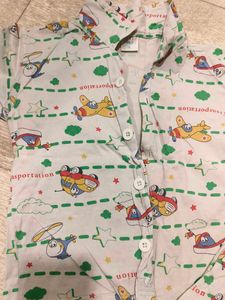 Cute Airplane Print Pajama Set