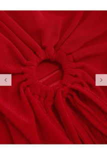 Red Tie Detail Top Little Box