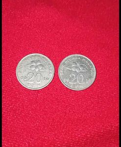 Malaysia 20 Sen Coins