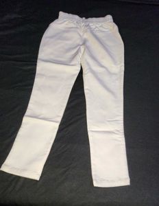 Cute Colorful top with white stretchable pant