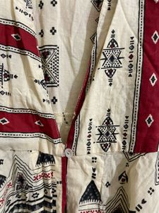 Boho Print Asymmetrical Dress