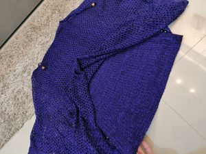 Stylish Purple Woolen Top