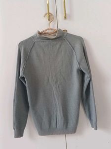 Mock Neck Sweater with Ring Detail