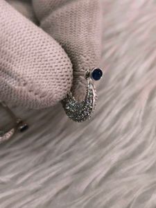 925 Silver Sterling Blue Stone Bali