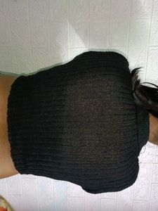 Textured Knit Cropped  Top