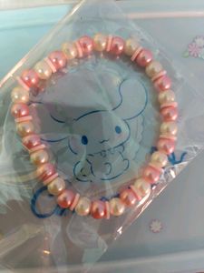 Pink Pearl Beaded Bracelet