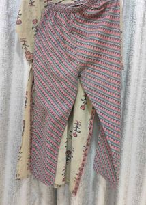 Beautiful Cotton Kurta Duppata Pant Set