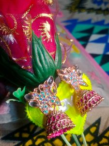 Butterfly Jhumka Earrings