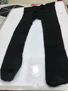 Black woolen stockings