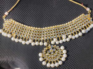 Kundan Pearl Neck Piece