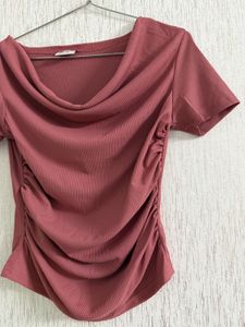 Elegant Cowl Neck Top