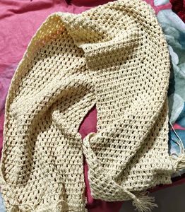 Crochet Scarf with Tassels