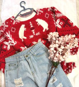 🎁Buy2 Get2 Free Red Bear Christmas Sweater A