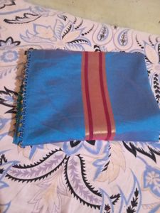 Colorful Striped Scarf with Beaded Edge