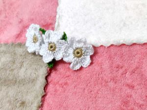 Crochet Flower Hair Clip 🌸 Handmade With Love 💕