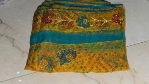 Embroidered Dupatta For Haldi And Wedding