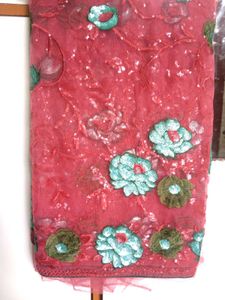 Sequins Saree Girlish Look