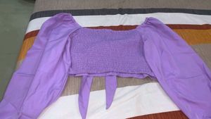 SSS Brand New Purple Color Sexy Crop Top - size L