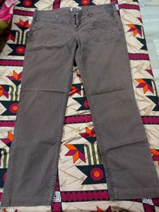 Brown Casual Pants