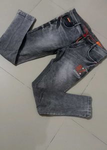 Gray Denim Jeans