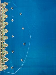 Embroidered Blue Blouse