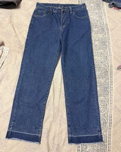 Blue Straight Fit Denim Jeans