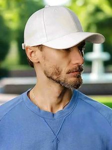 Plain White Baseball Cap