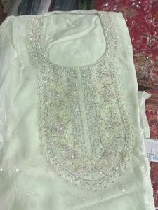 Elegant Mint Green Salwar Kameez Set