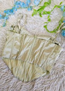 Cute Green Corset Top
