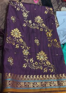 Simple And Elegant Beautiful Saree 💜