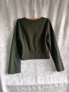 Olive Crop Top