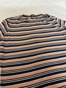 Striped Ribbed Crop Top