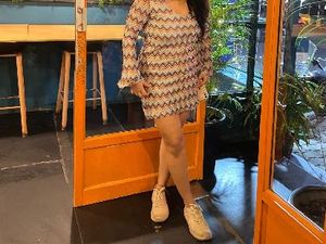 Patterned Mini Dress