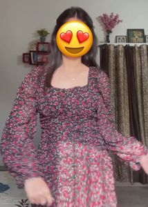 Floral Print Ruched Mini Dress