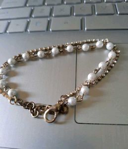Pearl &amp; Rhinestone Bracelet