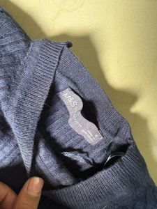 Navy blue Ribbed top