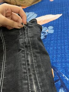 Zara Denim Corset Top