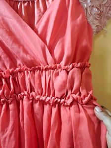 Cute Coral Mini Dress