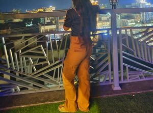 Trendy Pink Cargo Pants