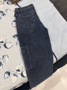 Stylish Navy Blue Cargo Pants For Women