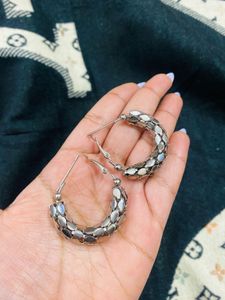 Silver Hoop Earrings