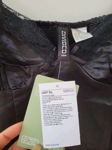 H&amp;M Lace Satin Top