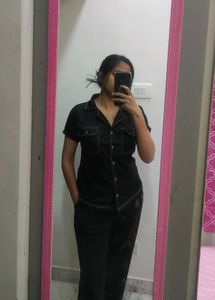 Black Casual Shirt Top