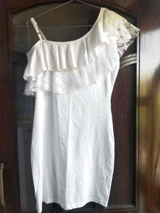 Cotton Bodycon Lace Dress