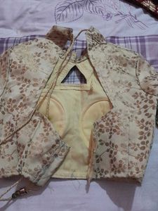 Golden Full Sleeves Blouse