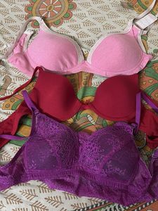 Bra Bundle - Pink, Red &amp; Purple